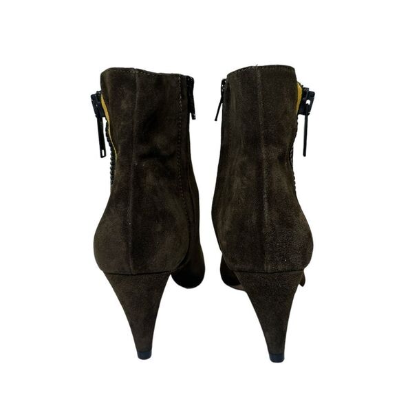 VERONICA BEARD Military Roxie Suede Boot in Brown - Picture 7 of 11